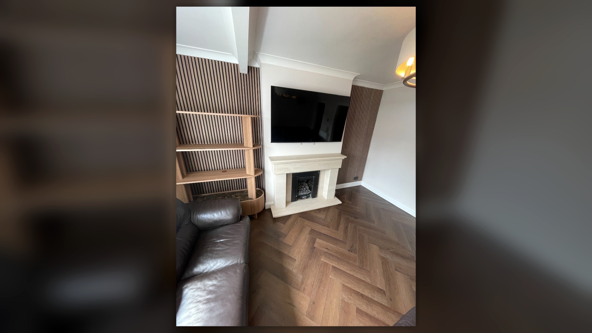 Interior living room renovation